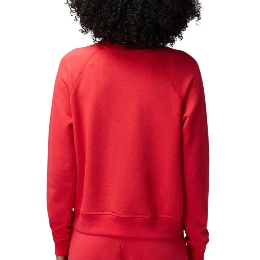 Spiritual Gangster Heart Forever Sweatshirt Women L Red Loungewear Streetwear - Picture 2 of 11
